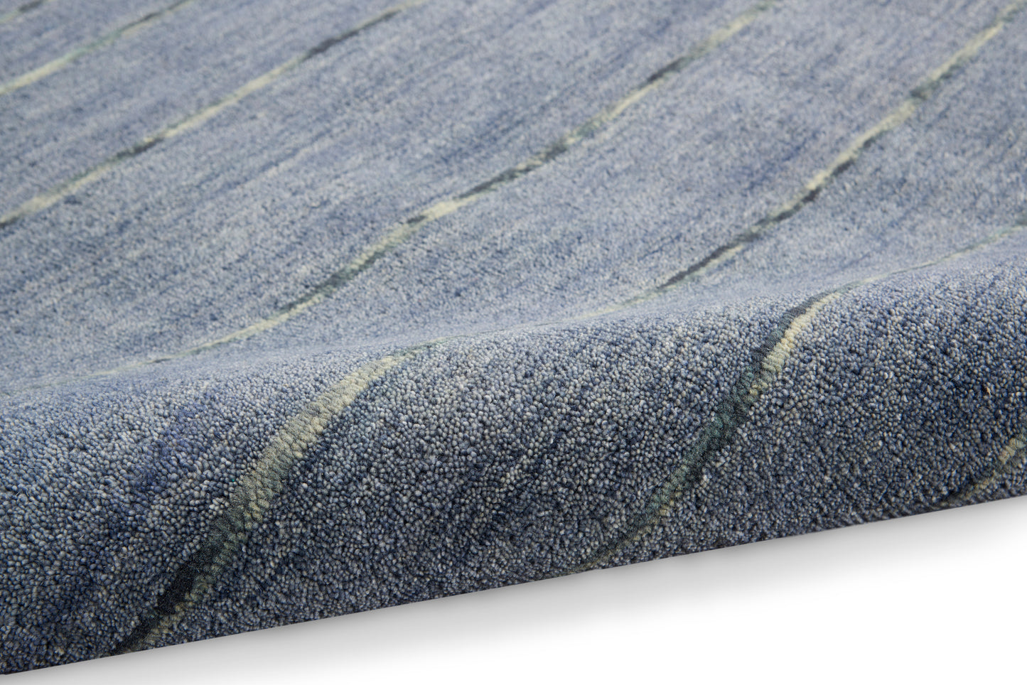 Calvin Klein Ck400 Halo 5'x7' Denim Area Rug HAL01 Denim