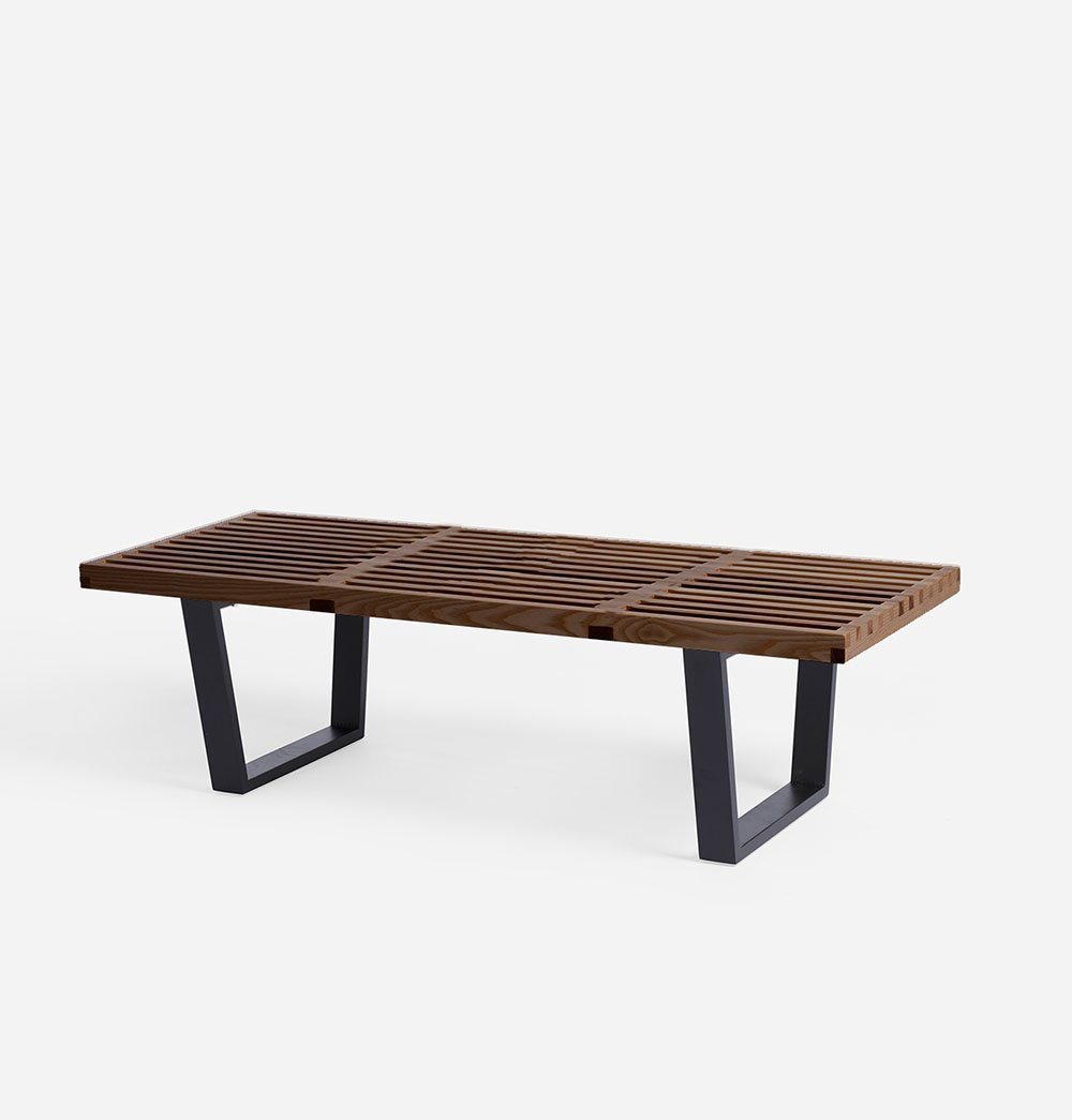 Mid Century Modern Wood Bench - Henri Bench