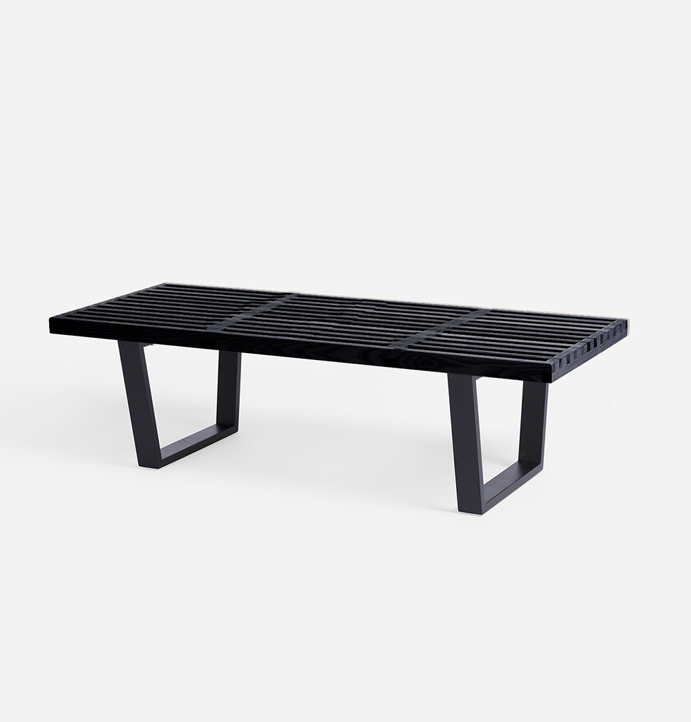 Mid Century Modern Wood Bench - Henri Bench