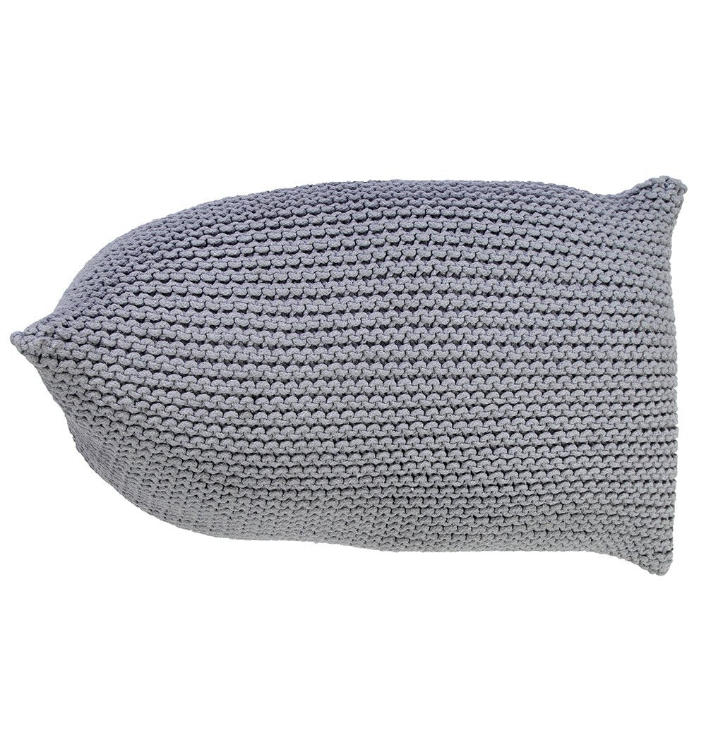 Handmade Knitted Beanbag | Glacier Gray - GFURN