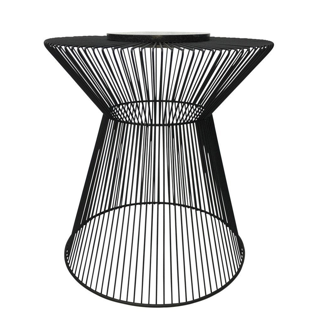 Modern Side Table - Indra Side Table w/ Marble Top