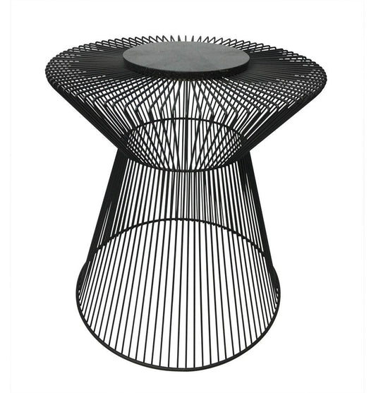 Modern Side Table - Indra Side Table w/ Marble Top