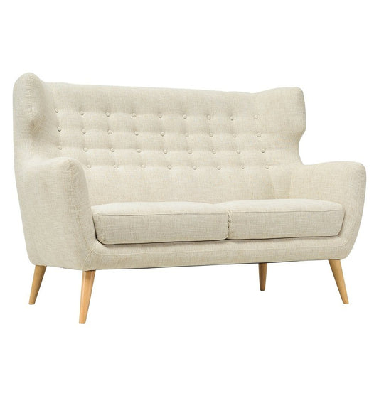 High Back Sofa - Kanion 2-Seater Sofa - Almond