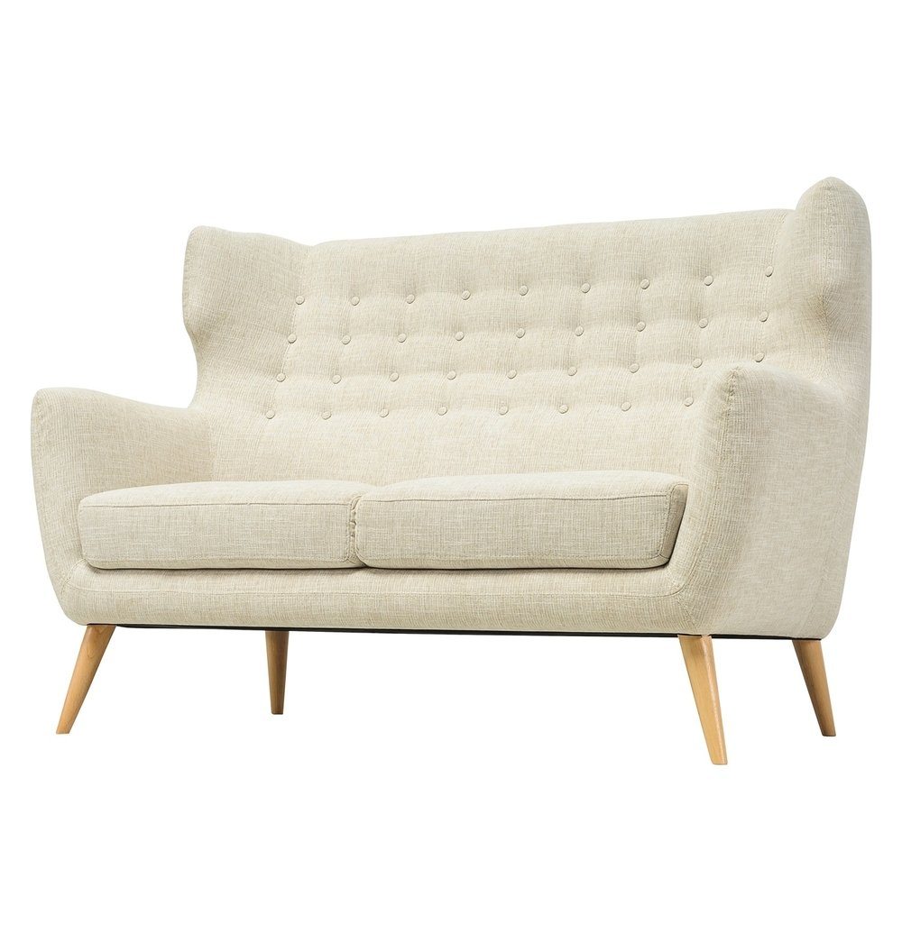 High Back Sofa - Kanion 2-Seater Sofa - Almond