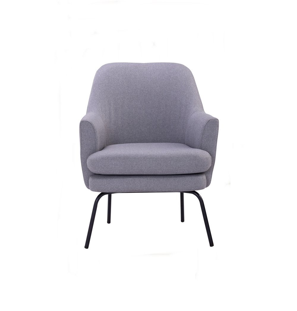 Lucian Lounge Chair - Pewter Grey - GFURN