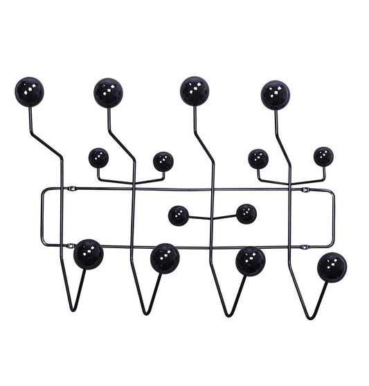 Mid Century Modern Coat Rack - The Mid-Century Wall Coat Hanger - Black